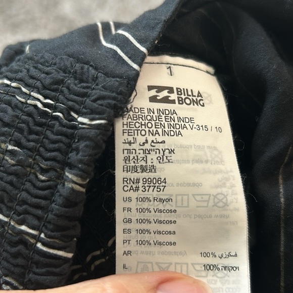 5/$25 Billabong women’s pull on wide leg above the ankle pant size small - Picture 8 of 8